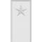Ekena Millwork Standard Foster Star Plinth Block With Rounded Edge, 2 1/2"W x 5"H x 1/2"P PBP025X050X050FOS08 - alternate 4
